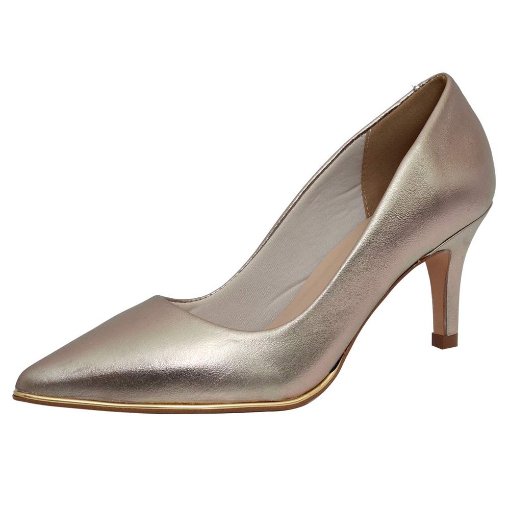 sapato scarpin prata velho